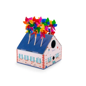Display domek 12 kolorowych wiatraczków 713376