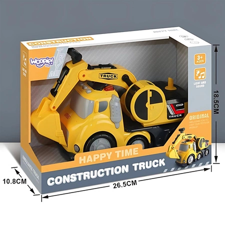 WOOPIE Koparka City Truck Efekty Dźwiękowe i Świetlne