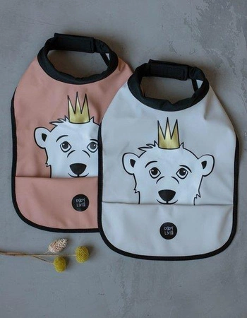 Baby Livia Śliniak Grey Miś 103-9