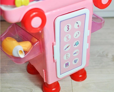 WOOPIE Przenośna Toaletka dla Dziewczynki 2w1 Walizka Bus 36 el.