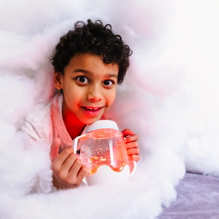 Glo Pals, Słoik sensoryczny do napełniania wodą, kolor szary, Cozy Cloud