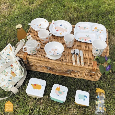 Łyżka melaminowa dla dzieci, Farma | Maison Petit Jour®