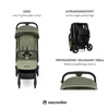 Easywalker Miley² Kompaktowy wózek spacerowy z torbą transportową Sage Green