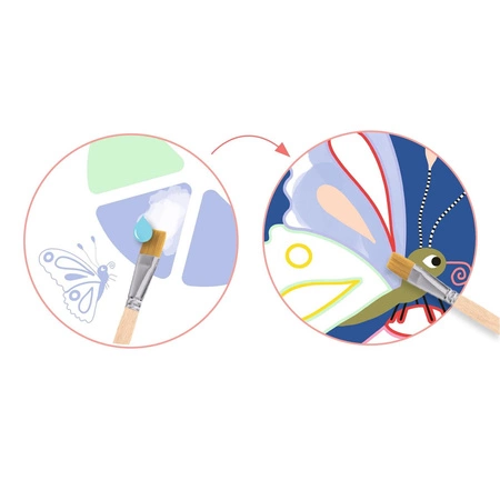 Malowanie z paletą farb OWADY DJ09134