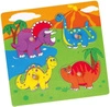 Drewniane Puzzle Dinozaury Układanka Niespodzianka Viga Toys