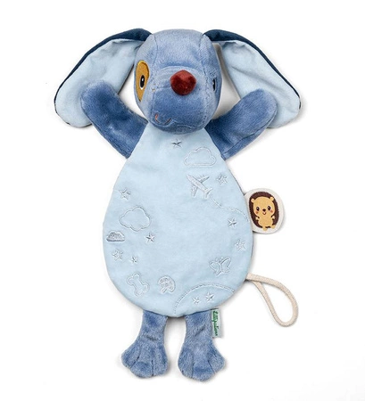 Lilliputiens Przytulanka komforter pacynka świecąca w ciemności Piesek Jules 0 m+