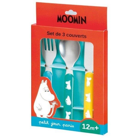 Zestaw sztućców dla dziecka, 3 el., Muminki | Petit Jour Paris®