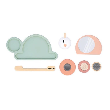 Drewniana układanka sensoryczna Ślimak Sweet Cocoon 12 m +, Janod
