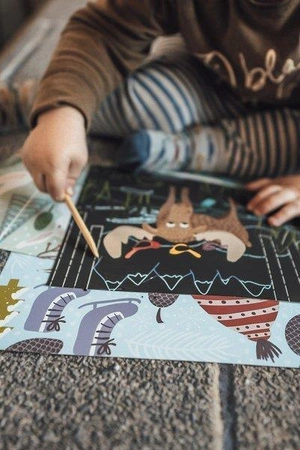 Auzou Wydrapywanka Zaczarowane zwierzątka 5+ 502375