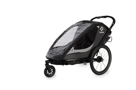 Hamax - Przyczepka rowerowa COCOON, podwójna - Grey/black