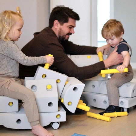 MODU - Half Ball Kit - piankowe półkule rozwijające motorykę dużą, żółte