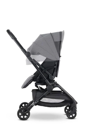MINI by Easywalker Buggy TURN Kompaktowy wózek spacerowy z obrotowym siedziskiem 360° Soho Grey (z osłoną przeciwdeszczową w zestawie)