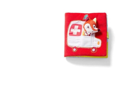 LILLIPUTIENS Książeczka z mini-pacynką wielofunkcyjna Doktor Alice Lisiczka Alice 6 m+