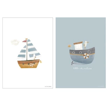 Little Dutch Plakat A3 - Sailors Bay Blue PW11321640