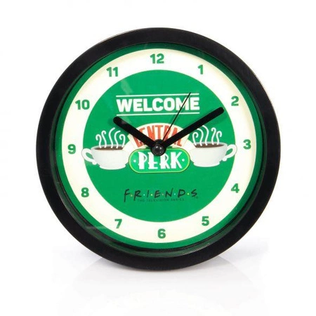 Zegar biurkowy Przyjaciele (Central Perk) (średnica: 12,5 cm)