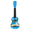 Gitara ukulele dla dzieci drewniana 4 struny nylonowe kostka do gry ECOTOYS
