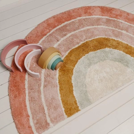 Little Dutch Dywan Tęcza Pink 80x130 cm