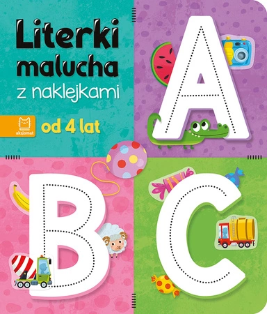 Literki malucha z naklejkami. Od 4 lat