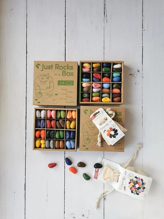 Kredki Crayon Rocks w bawełnianym woreczku - 8 kolorów