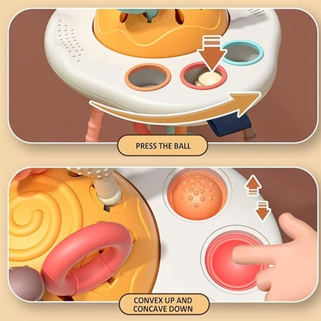 WOOPIE BABY Zabawka Sensoryczna Montessori Gryzak Grzechotka Wielofunkcyjny UFO