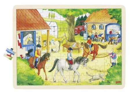 Puzzle, przejazd konny, 96 el.