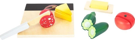 Zestaw śniadaniowy do krojenia z deską i nożykiem w skrzynce Small Foot 12331