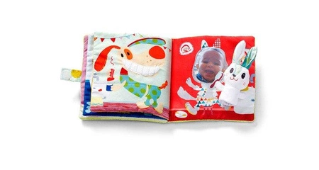 LILLIPUTIENS Książeczka z mini-pacynką wielofunkcyjna Królik dentysta 12 m+