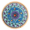Układanka z kryształkami Mandala błyszcząca, średnica 27 cm, niebieska, 4+, Grimm's