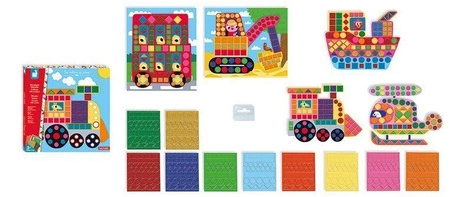 Zestaw kreatywny Mozaika Pojazdy 3+, Janod