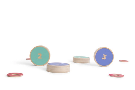 BS Toys, Drewniana gra zręcznościowa Turlaj krążki