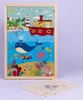 Drewniane puzzle w ramce Apli Kids - Ocean 4+