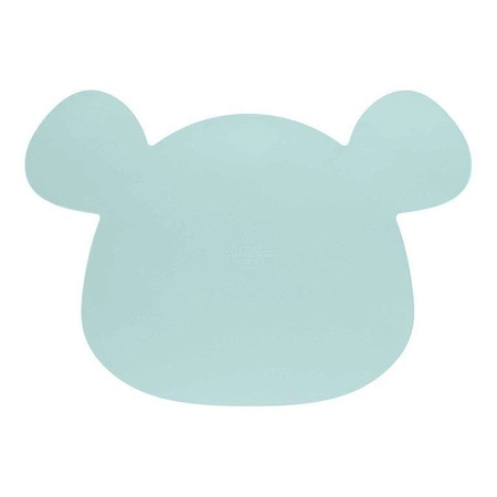 Lassig Silikonowa mata podkładka Little Chums Mysz niebieska