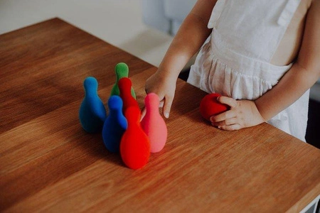 Rubbabu Zestaw do gry w kręgle sensoryczny mały