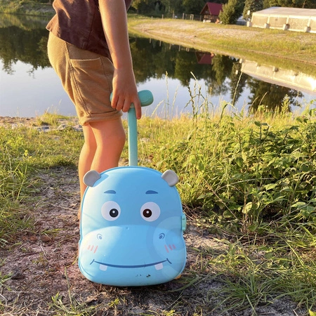 WOOPIE Zestaw do Piasku 3w1 Walizka Hipopotam + Zabawka Wodna