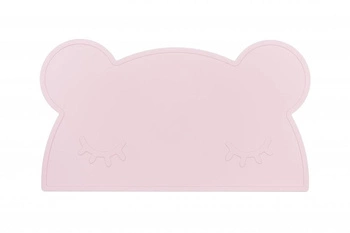 Silikonowa podkładka Miś We Might Be Tiny - Powder Pink