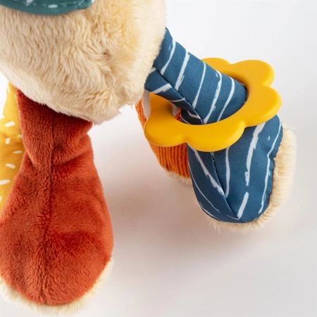 Zabawka rozwojowa Piesek szeleścik grzechotka gryzaczek dla dzieci sigikid