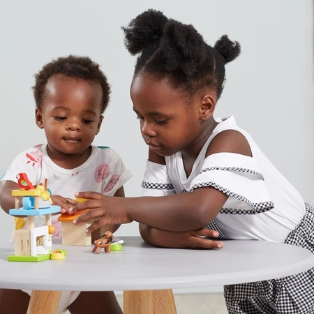 VIGA Zwierzęta Domowe Drewniany Plac Zabaw Zestaw