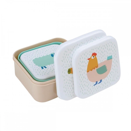 Lunch Box 3 szt/kpl, Farma | Maison Petit Jour®