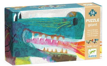 Puzzle kartonowe smok LEON 1,38m 58 elem. DJ07170