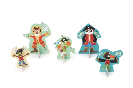 Scratch, Dmuchawka XL / 3 lotki przyssawki / 5 celów PIRACI