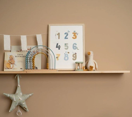 Little Dutch Plakat dwustronny A3 - Alfabet Gąski Błękit PW10720740