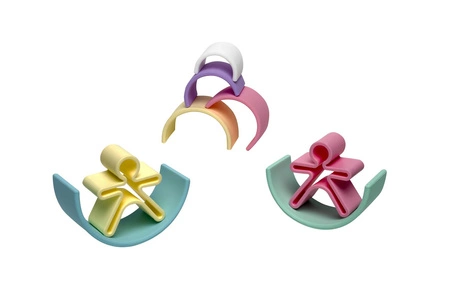 DENA Silikonowa Tęcza Pastel - 6 elementów