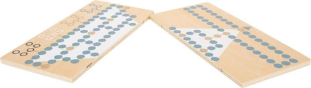 Zestaw drewnianych gier Halma i Malefiz Gold Edition 12223-Small Foot, gry drewniane dla najmłodszych