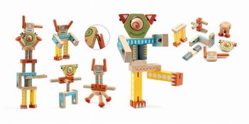 Drewniany robot ZE ELASTOROBOT DJ06435