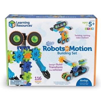 Klocki, Koła Zębate, Robot, Zestaw konstrukcyjny Gears! Gears! Gears!,