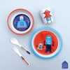 Talerz fi 18 cm dla małych dzieci, seria Roboty | Maison Petit Jour®