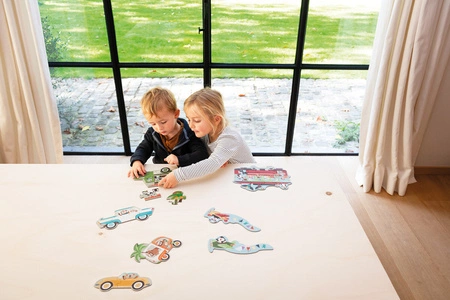 Scratch, 2 w 1 Puzzle podłogowe i pierwsze puzzle - Miasto 80 el.