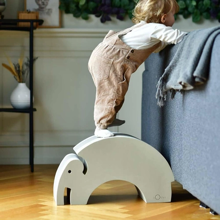 Zabawka wspierająca sensorykę i motorykę Słoń bObles L Sand grey