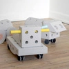 MODU Curiosity kit 4in1 - Kreatywne klocki rozwijające motorykę dużą, żółty