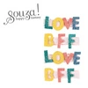 Souza! Spinki do włosów LOVE BFF 4 szt.